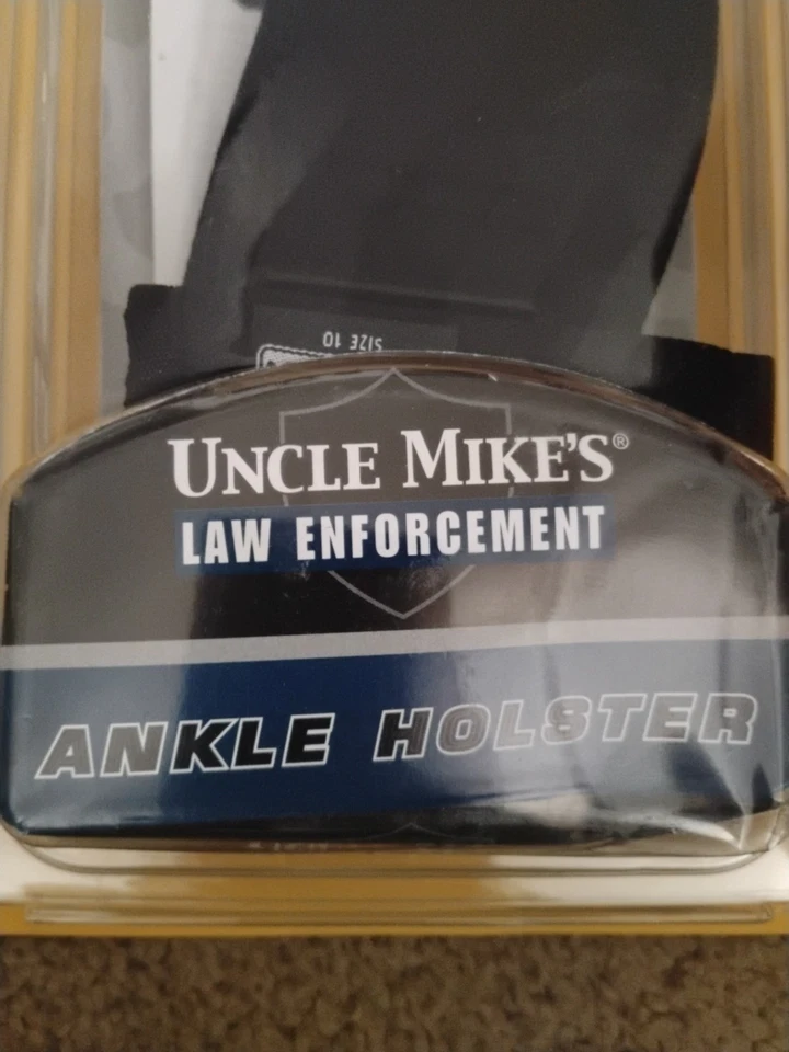 Uncle Mike'sAnkle 皮套 尺寸 10 88101 LH 黑色 适合小型汽车 0.22-9 (7) — 第 3/4 张图片