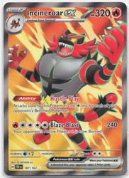 Incineroar ex 187/162 Temporal Forces Ultra Rare Full Art Holo