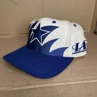 Vintage Dallas Cowboys Shark Tooth Hat Logo Athletic Snapback NFL Pro Line 90s