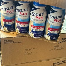 Ensure Plus Therapeutic Nutrition Shake, Vanilla 8 oz, 24 Pack FREE SHIPPING