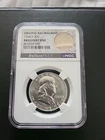 1954 D 50C BRILLIANT UNC NGC ORIGINAL BAG FRAGMENT