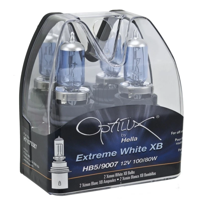 Hella Optilux XB White Halogen Bulbs HB5 9007 * Fits 2000-2003 Volkswagen Jetta Foto 2 de 4