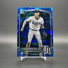 Carson Williams 2025 Bowman Chrome Sapphire Edition Prospects #BCP-234 Rays