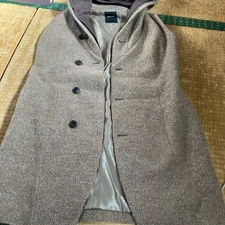 Pas de Calais Hooded Vest Size 38 Wool Polyester Blend