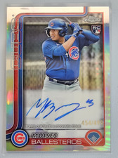 2025 TOPPS CHROME UPD #RA-MB MOISES BALLESTEROS ROOKIE AUTO REF #D /499 MLB CUBS