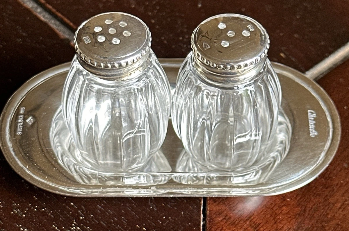 Christofle Antique US Sterling Silver Salt & Pepper Shakers for