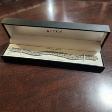 Macy's Sterling Silver 2ct TW Genuine Diamond Multi-Row Bracelet - Silver