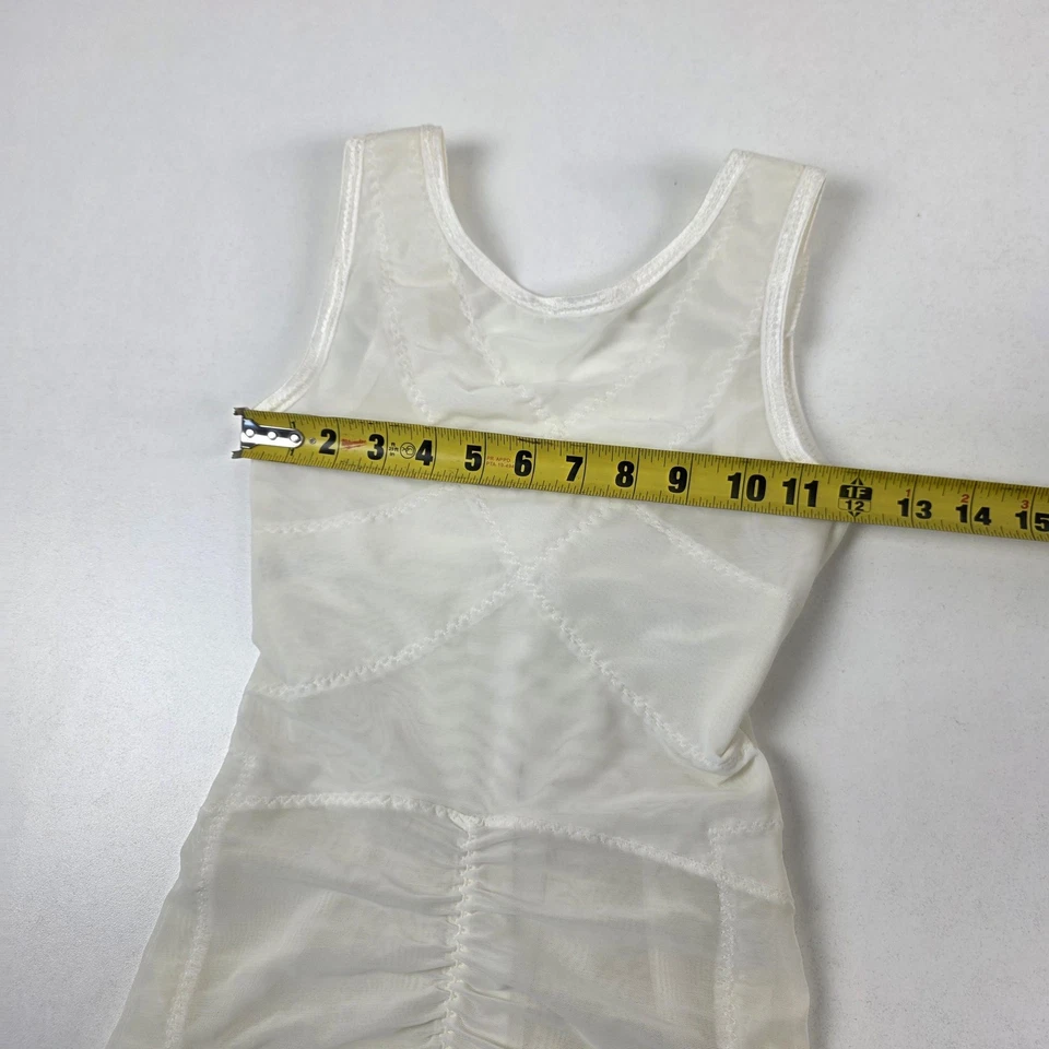 Modelador de cuerpo Ardyss Internacional vintage para mujer pequeño encaje blanco años 00 Foto 3 de 4