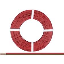 Donau Elektronik 225-080 Wiring Cable 2 x 0.25 mm  Red - Brown 50 m