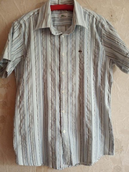 Men Lacoste Tennis Shirt Multicolor Cotton 42 / XL