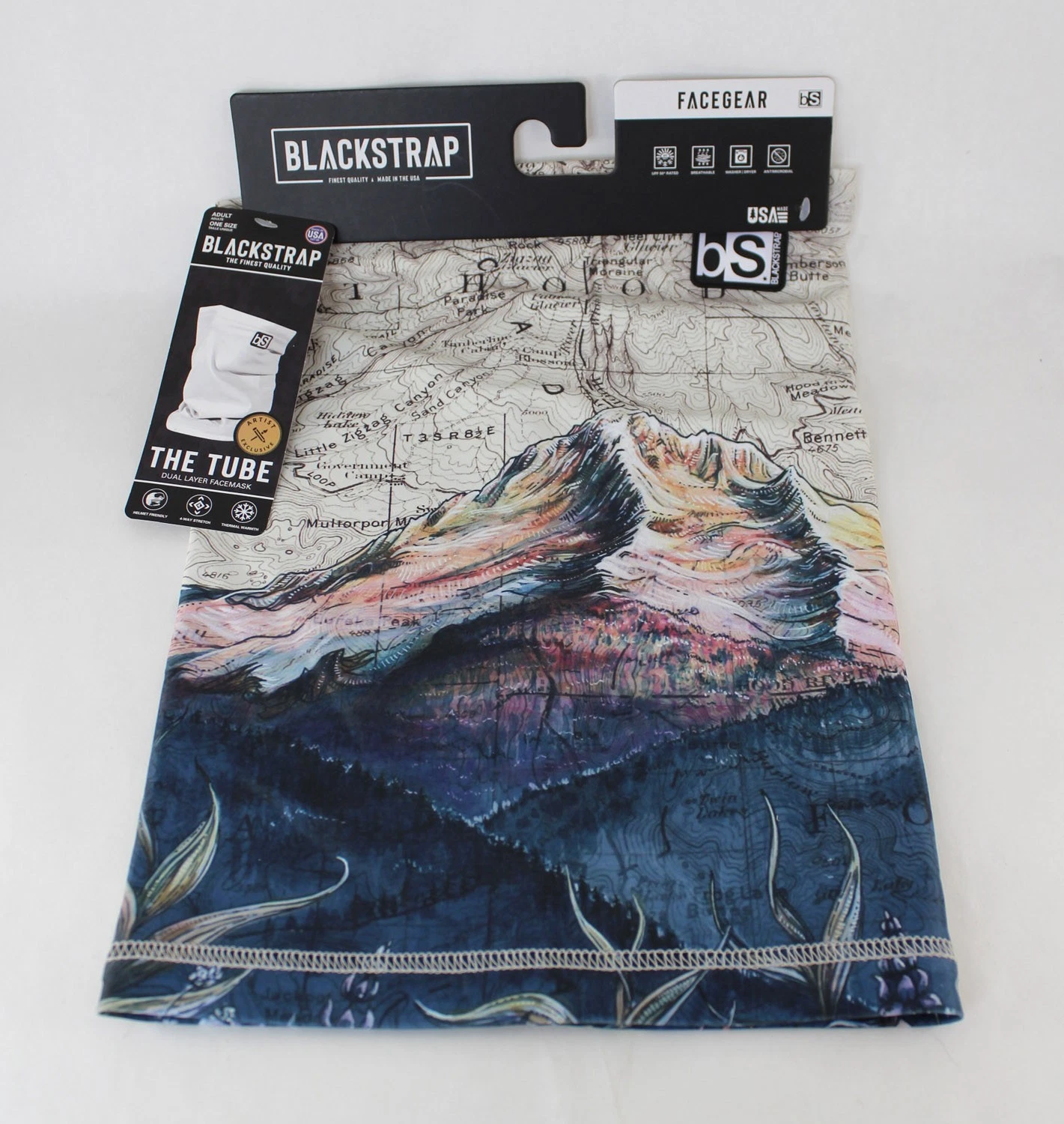 BlackStrap Adult Dual Layer Tube Neck Warmer Facemask Mt Hood New