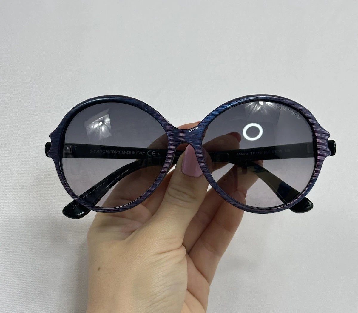 Tom Ford FT1069 Sunglasses Violet Oval Tom Ford Moira Violet Gradient Oval Ladies Sunglasses FT1109  main image 3