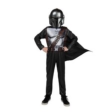 NEW Star Wars Mandalorian Halloween Costume Jazwares Child Large 10-12 Cape Mask