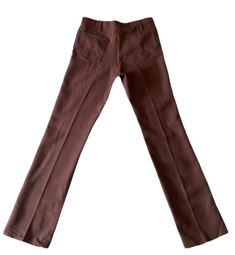 Vintage LEVIS 517 Brown 1970s Bootcut Pant Scovill Zipper Made in USA - Picture 2 of 11