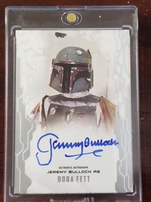 JEREMY BULLOCH Signed Autograph 2018 Masterwork Star Wars Card BOBA FETT Topps
