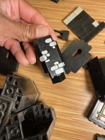 VTG Lego Black Castle Lot Walls Arches Windows Pieces 6086 6085 Dirty Scratched