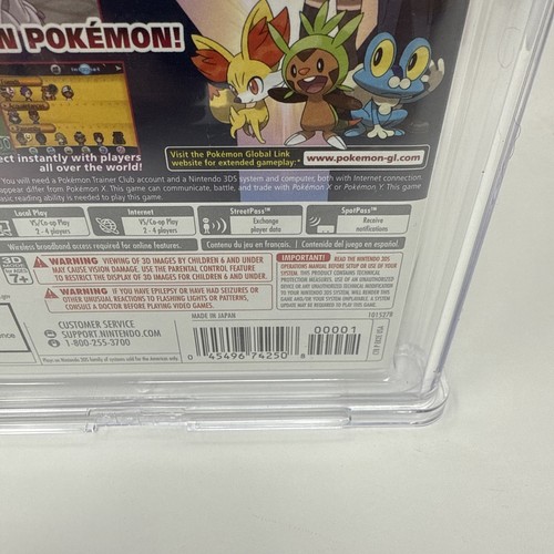 Nintendo 3DS Pokemon Classificato Y WATA 9.8 A++. Nuovo come nuovo!!!! - Foto 4 di 5