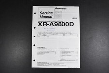 Pioneer XR-A9800D DVD Cassette Deck Receiver Service Manual - Genuine Original