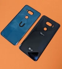 Back door glass battery cover replacement part LG V35 Thinq black SKU#11443