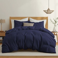 Reversible Duvet Cover 4 Piece Bedding Set & Fitted Sheet & pillowcases All Size