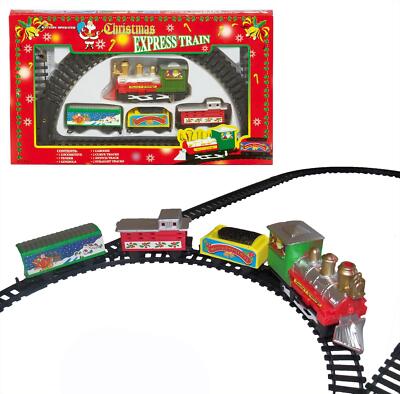 Premier Weihnachtszug-Set Mit Gleisen Batterie Betrieben 9-teilig Express Zug