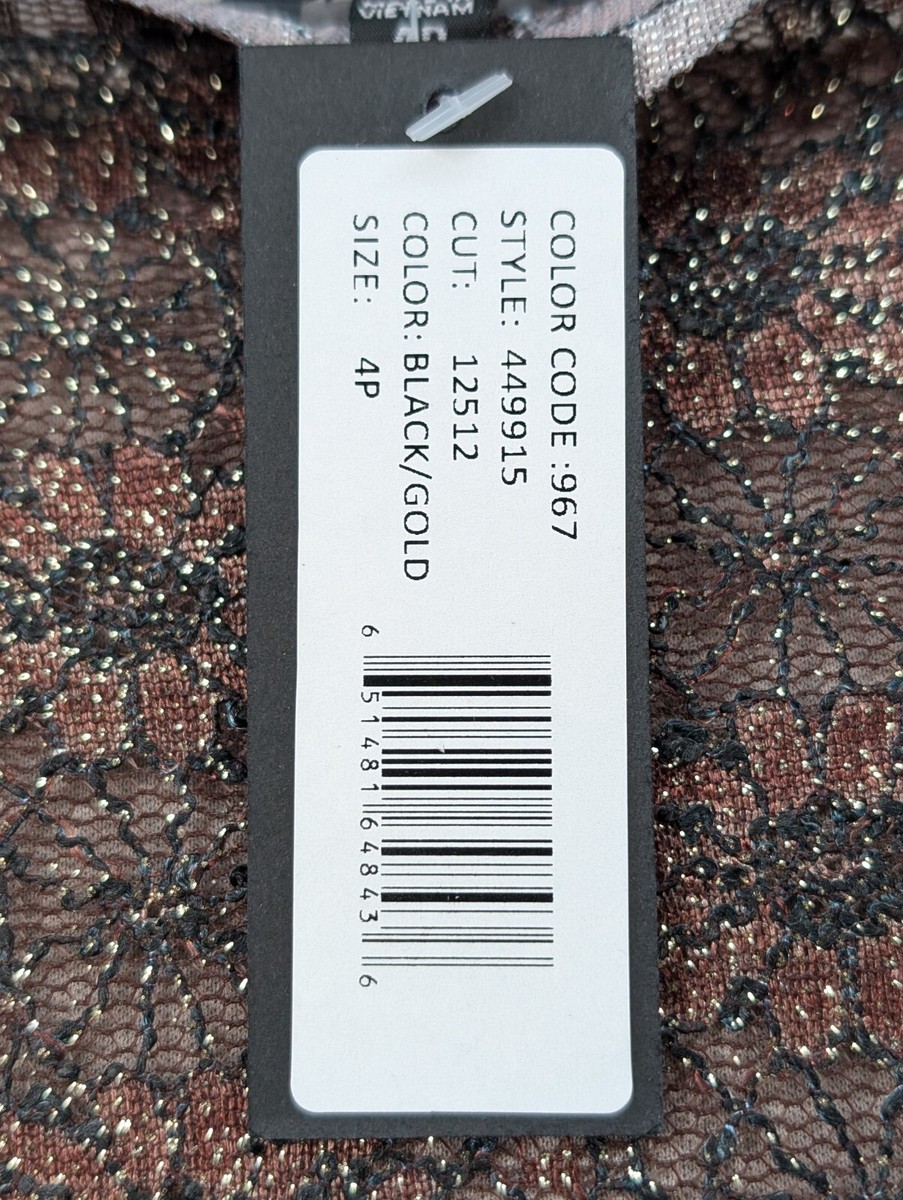 Onyx Nite Dress Womens 4 Brown Ombre Bodycon Shimmer Cocktail