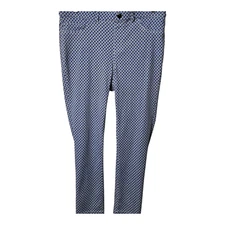 Rafaella Comfort Elastic Waist Pant Check Size 12 Machine Washable