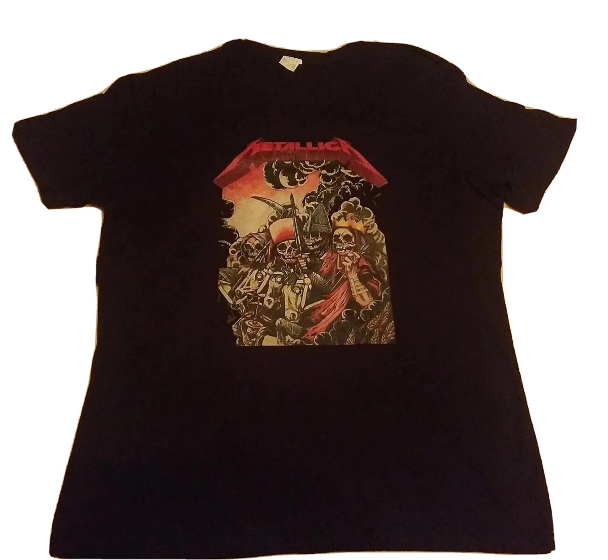 METALLICA T-Shirt Four Horsemen Kill Em All Authentic Rock Metal Sz XL