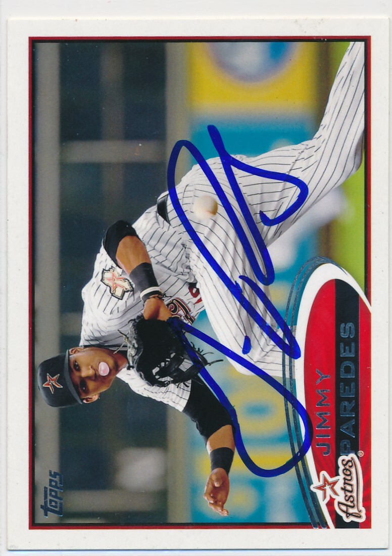 Jimmy Paredes Houston Astros Autographed 2012 Topps Card #585 | eBay