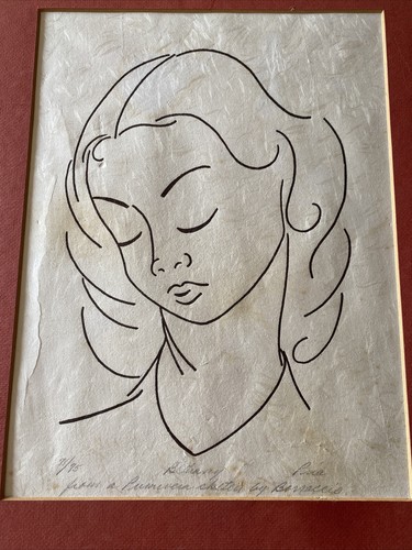 Pria Ink Sketch Bethany From A Primivera By Barraccio 71/75 BD4 - Picture 2 of 12