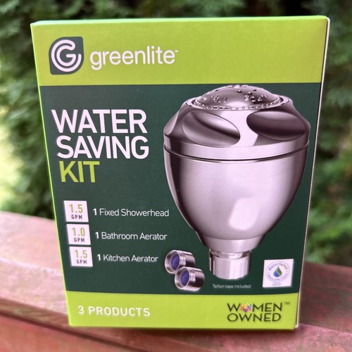GreenLite Shower Head Bathroom Kitchen Aerator Water Saving Kit New