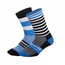 Calze ciclismo strada equitazione bici sport calzini sportivi XC BMX MTB blu