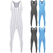 Men Jumpsuit Tank Unitard Stretchy Leotard Fitness Rompers Yoga Bodysuit Sport