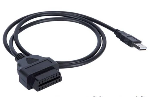 16 Pins OBD2 OBD-II to USB Female Port Charging Cable Adapter Connector B187