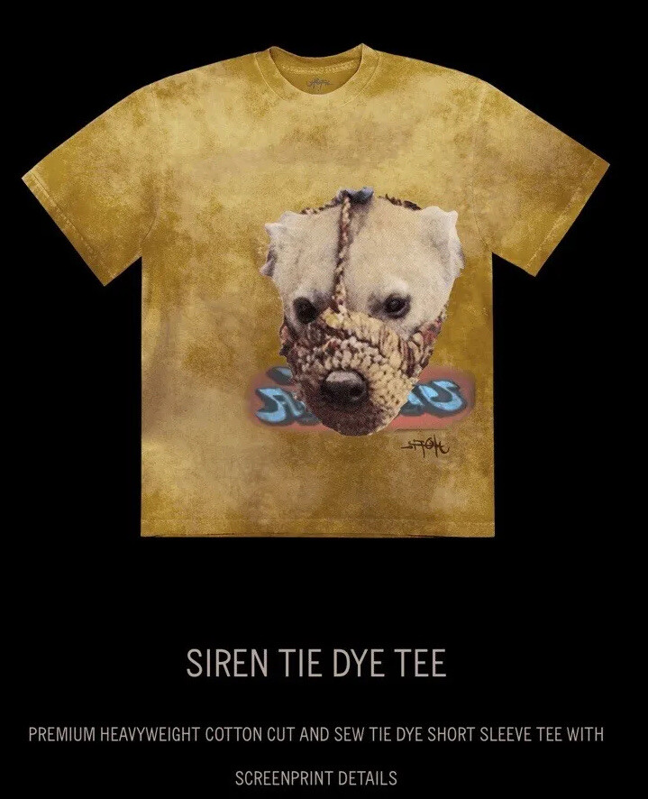 Travis Scott Utopia Siren Tie Dye Tee Multicolor Men's XL