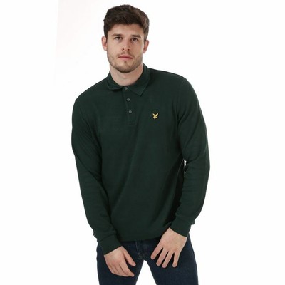 mens lyle and scott long sleeve polo