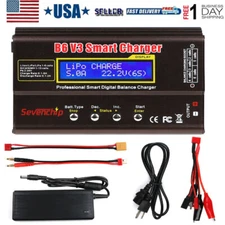 For RC LiPo NIMH LiHV Battery B6 V3 Smart Balance Charger 80W Digital Discharger