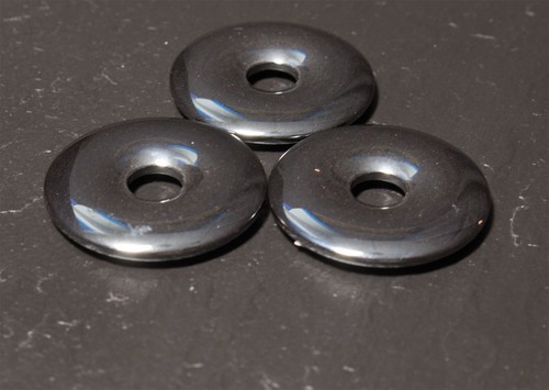 Edelstein Donuts A-L 20 30 40 50 mm für Lederband Kette Pi Scheibe Steinschatz - Bild 195 von 273