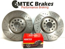 Ford S-MAX 2.5 St 06-10 Bremsscheiben Vorne Grübchen Gerillt & Mintex Pads 316mm