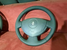 Lenkrad Renault Clio 2 mit Airbag Neu Bezogen Leder Lenkrad Renault Clio 2 mit Airbag Neu Bezogen Leder