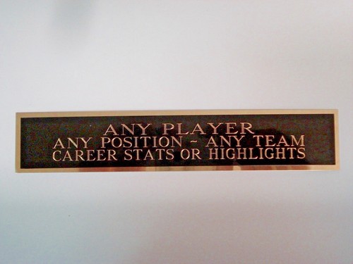 Custom Engraved Name Plate For A Signed Football Jersey Display Case 1.5" X 6" - Picture 1 of 12