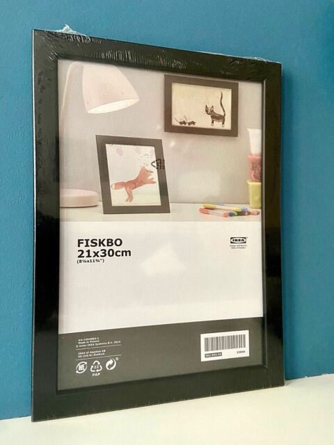 Ikea Fiskbo Bilderrahmen 21 X 30 Cm Schwarz Pappe Faserplatte Gunstig Kaufen Ebay