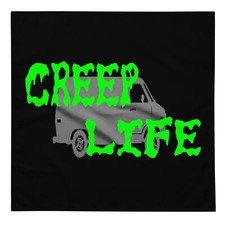"Creep Life" Bandana Creepy Van Funny Criminal Misfit Weirdo Demented Loner
