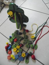 Steckspiel Holzspielzeug  Baum Motorik Formenspiel Fädelspiel