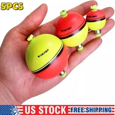 THKFISH 5PCS Fishing Bobbers EVA Foam Floats Weighted Bobbers for Fishing Floats
