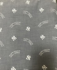 1/2 Yard 100 Cotton Fabric --New York Yankees