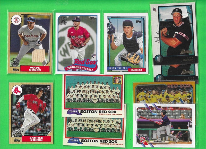 🔥 Red Sox Card Lot (100) – Boggs GU, Yaz, Varitek RC, Casas RC, Ginter, Prospec