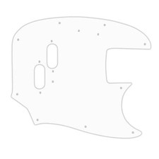 USA PICKGUARD per FENDER® 1966-1983 USA MUSTANG BASS® 3 strati PG CUSTOM WHITE WBW