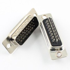 1Pcs HD D-SUB 26 Pin Male Solder Type Adapter Connector 3 Rows Adapter DB26M 26P