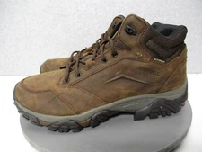 Merrell Moab Mid Waterproof Hiking Boots Earth Brown Leather Mens Sz 13